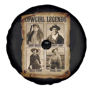 Cowgirl Legends Spare Tire Cover Vintage Legendary American Old West TS11 Print Your Wear