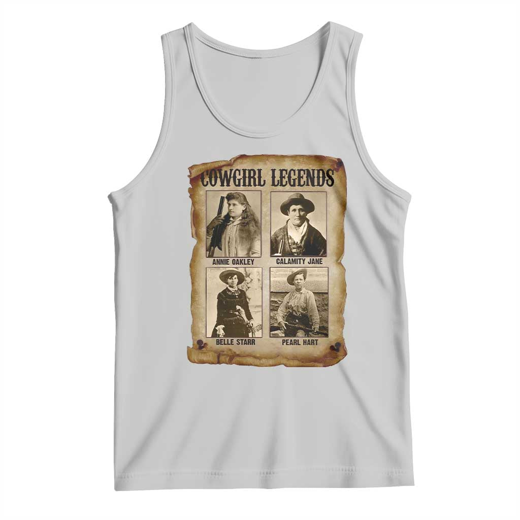 Cowgirl Legends Tank Top Vintage Legendary American Old West TS11 Ash Print Your Wear