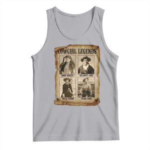 Cowgirl Legends Tank Top Vintage Legendary American Old West TS11 Athletic Heather Print Your Wear