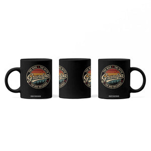 Grandpa The Man The Myth The Bad Influence Coffee Mug Retro Forest Father's Day