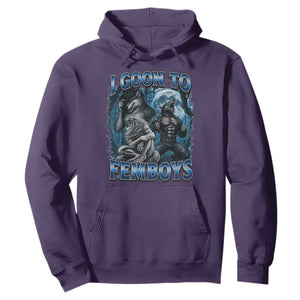 I Goon to Femboys Funny Edging Alpha Wolf Hoodie Stupid Brainrot Meme