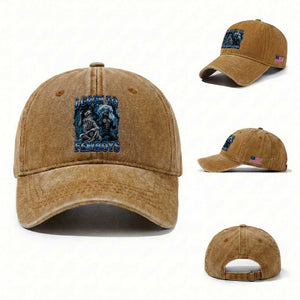 I Goon to Femboys Funny Edging Alpha Wolf Washed Cotton Baseball Cap Stupid Brainrot Meme
