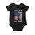 Trump Supporter Baby Onesie Make Pets Safe Again Dog Vintage American Flag TS11 Black Print Your Wear