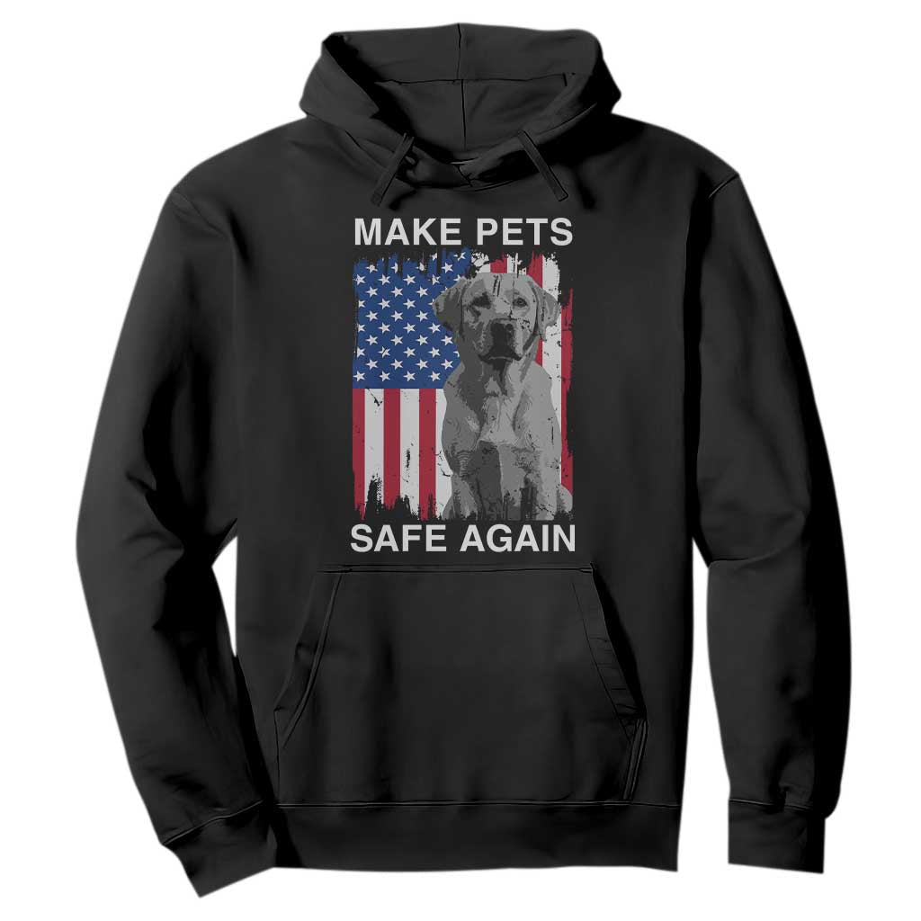 Trump Supporter Hoodie Make Pets Safe Again Dog Vintage American Flag TS11 Black Print Your Wear