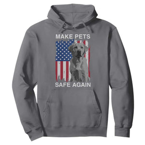 Trump Supporter Hoodie Make Pets Safe Again Dog Vintage American Flag TS11 Charcoal Print Your Wear