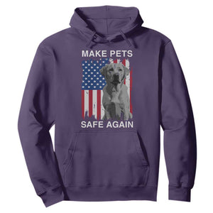 Trump Supporter Hoodie Make Pets Safe Again Dog Vintage American Flag TS11 Purple Print Your Wear