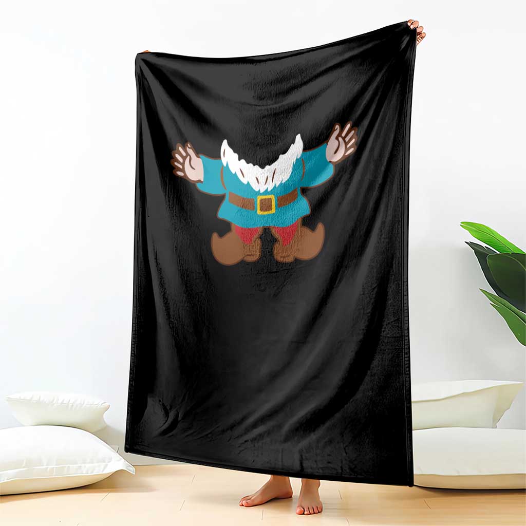Funny Halloween Throw Blanket Garden Gnome Body Costume Beard TS11 Print Your Wear