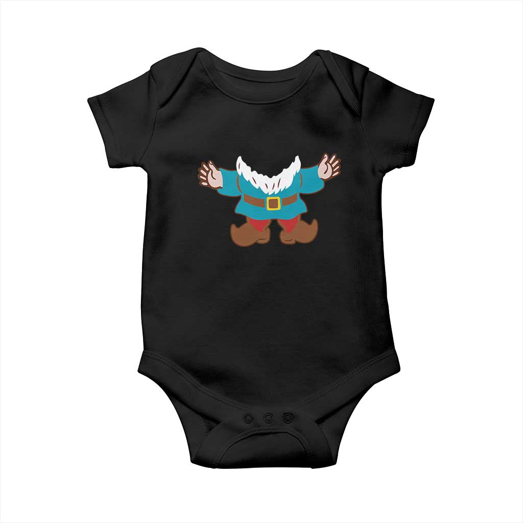 Funny Halloween Baby Onesie Garden Gnome Body Costume Beard TS11 Black Print Your Wear