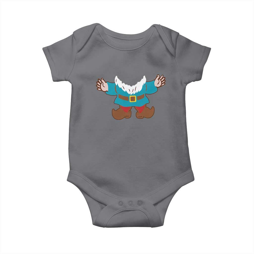Funny Halloween Baby Onesie Garden Gnome Body Costume Beard TS11 Charcoal Print Your Wear