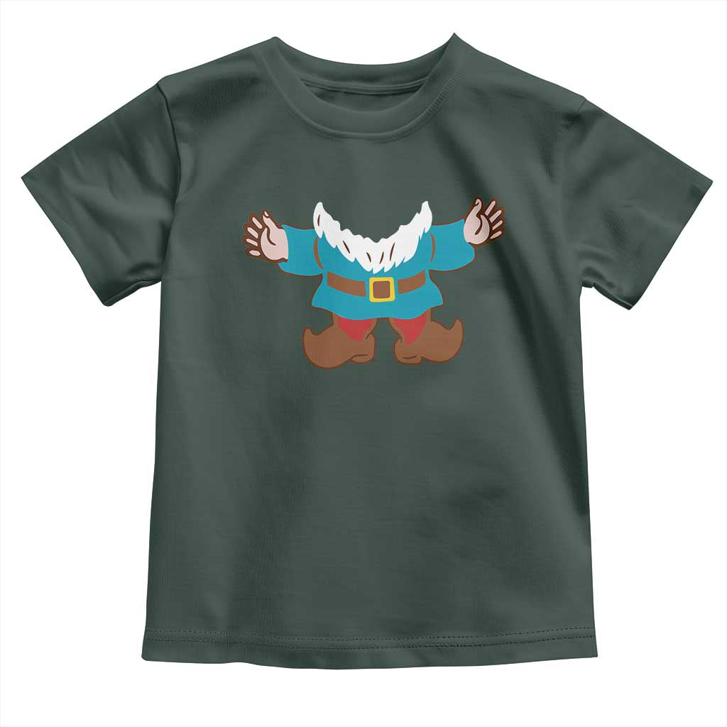 Funny Halloween Baby Shirt Garden Gnome Body Costume Beard TS11 Dark Forest Green Print Your Wear