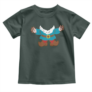 Funny Halloween Baby Shirt Garden Gnome Body Costume Beard TS11 Dark Forest Green Print Your Wear