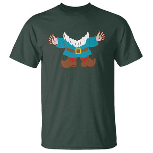 Funny Halloween T Shirt Garden Gnome Body Costume Beard TS11 Dark Forest Green Print Your Wear