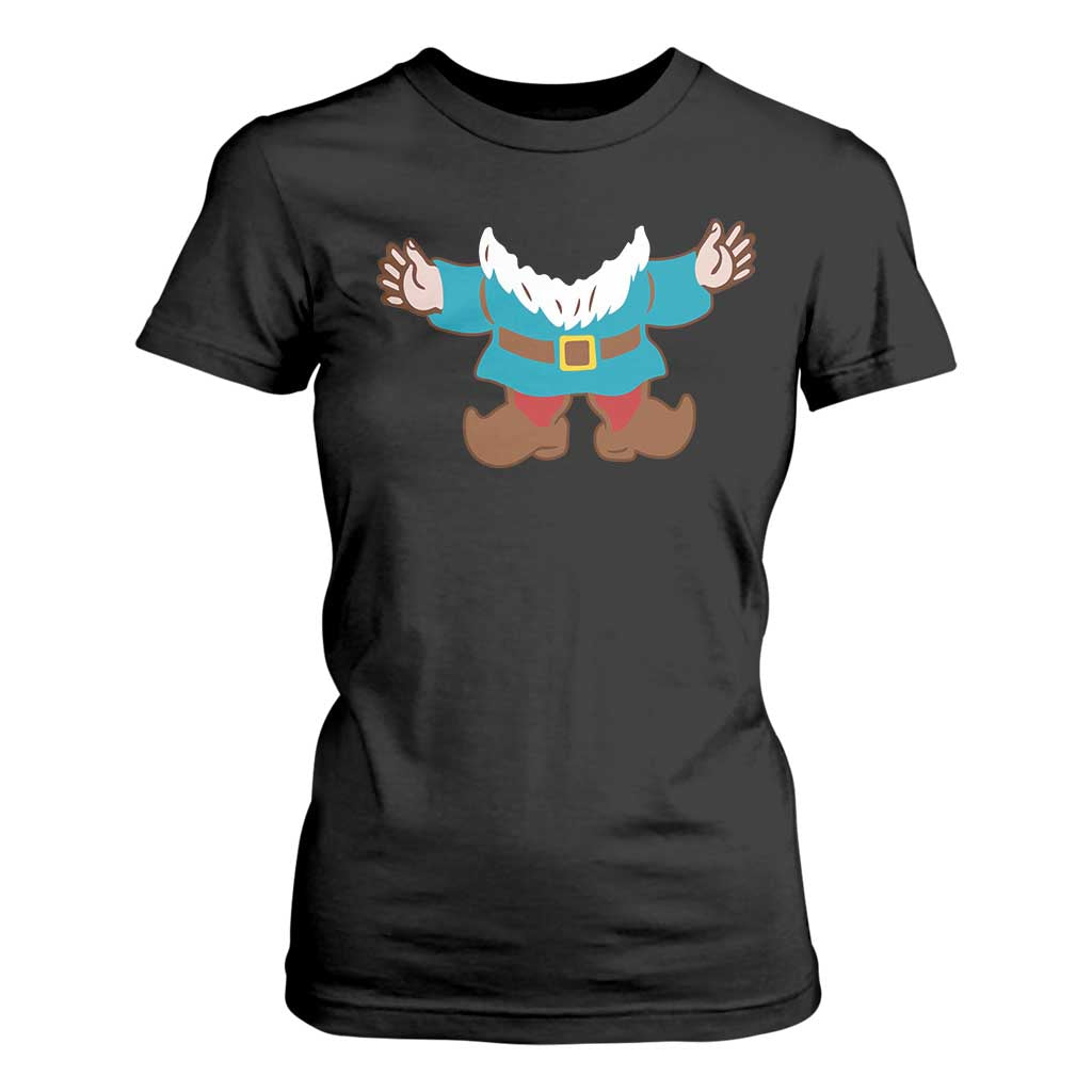 Funny Halloween T Shirt For Women Garden Gnome Body Costume Beard TS11 Black Print Your Wear