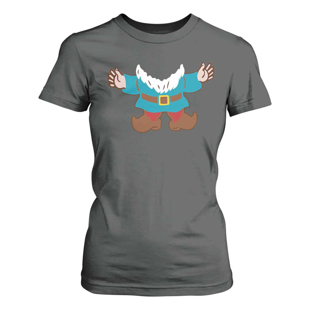 Funny Halloween T Shirt For Women Garden Gnome Body Costume Beard TS11 Dark Heather Print Your Wear
