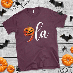 Harris Halloween T Shirt Comma La Kamala Horror Pumpkin Punctuation Knife TS11 Maroon Print Your Wear