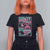 Halloween Party Poster T Shirt For Women Terror Old Time Halloween Horror Movies Characters Skull Mummy Grave TS11 Black Print Your Wear