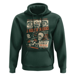 Halloween Hoodie Vintage Horror Movies Poster Skull Witch Grave Zombie TS11 Dark Forest Green Print Your Wear