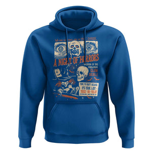 Halloween Hoodie Vintage Horror Movies Poster Skull Witch Grave Zombie TS11 Royal Blue Print Your Wear