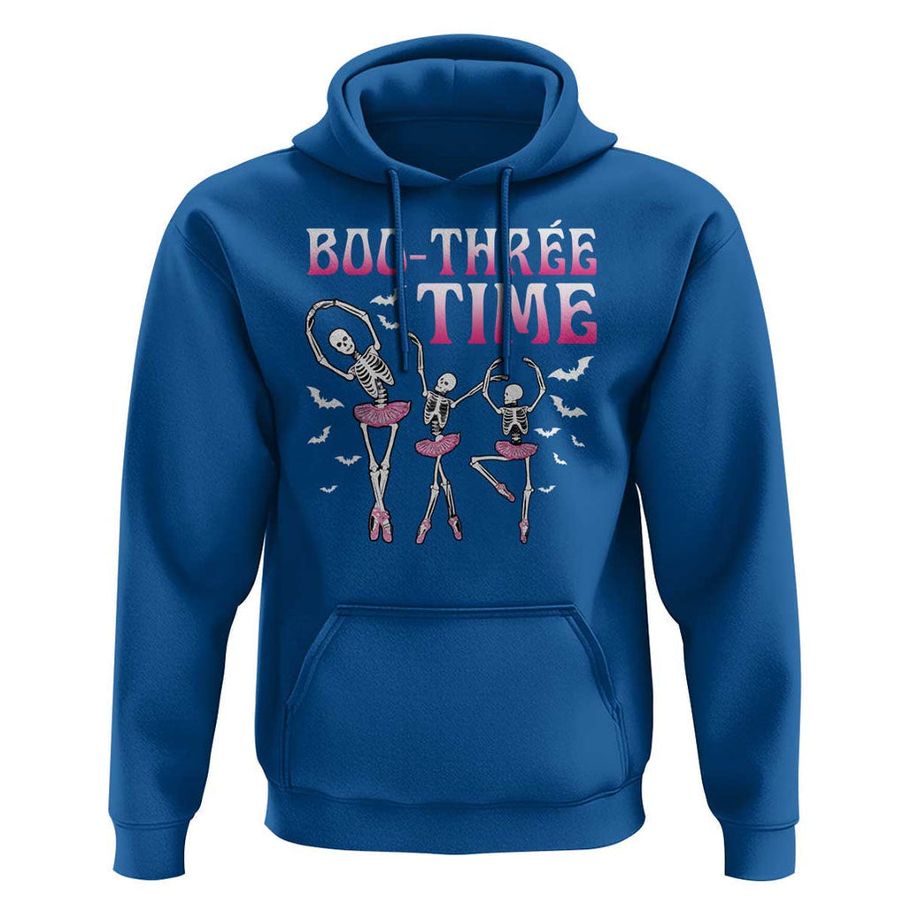Funny Halloween Ballet Hoodie Boo Three Time Bourree Skeleton Dancer Bat TS11 Royal Blue Print Your Wear