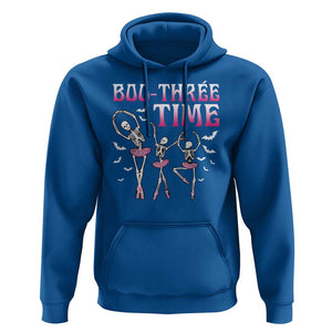 Funny Halloween Ballet Hoodie Boo Three Time Bourree Skeleton Dancer Bat TS11 Royal Blue Print Your Wear