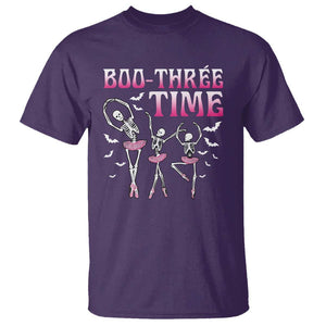 Funny Halloween Ballet T Shirt Boo Three Time Bourree Skeleton Dancer Bat TS11 Purple Print Your Wear