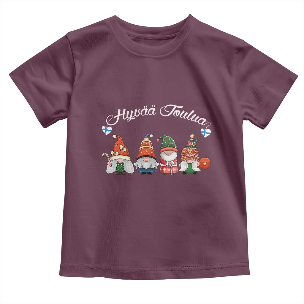 Hyvaa Joulua Baby Shirt Finland Christmas Gnome Korsns Sweater TS11 Maroon Print Your Wear