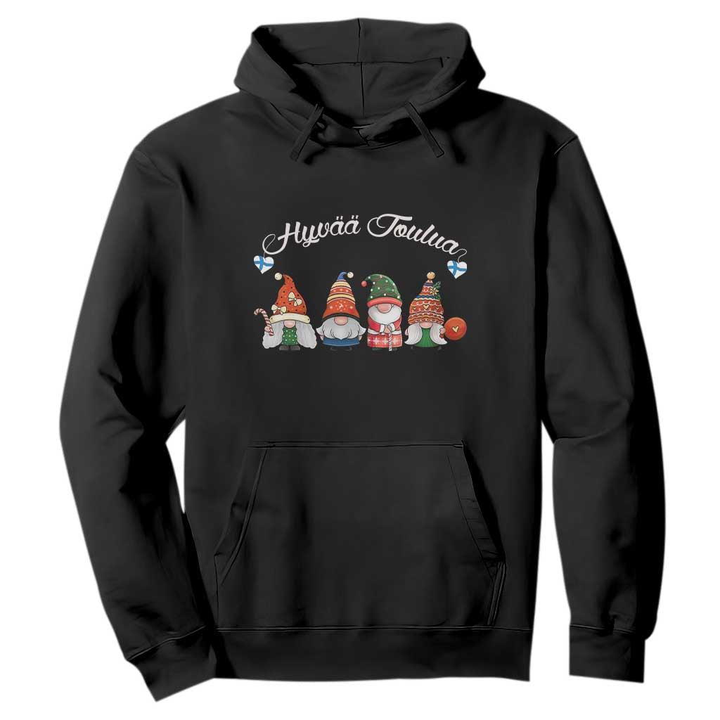 Hyvaa Joulua Hoodie Finland Christmas Gnome Korsns Sweater TS11 Black Print Your Wear