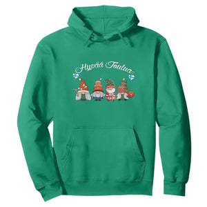 Hyvaa Joulua Hoodie Finland Christmas Gnome Korsns Sweater TS11 Irish Green Print Your Wear