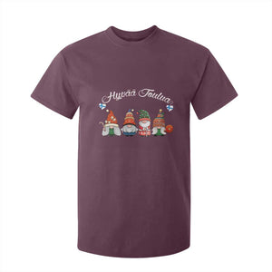 Hyvaa Joulua T Shirt For Kid Finland Christmas Gnome Korsns Sweater TS11 Maroon Print Your Wear