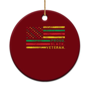 Proud Black Veteran Ceramic Ornament Veterans Day Proud Military American Flag TS11 1pc Print Your Wear