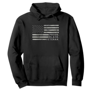 Proud Black Veteran Hoodie Veterans Day Proud Vintage American Flag Military TS11 Purple Print Your Wear