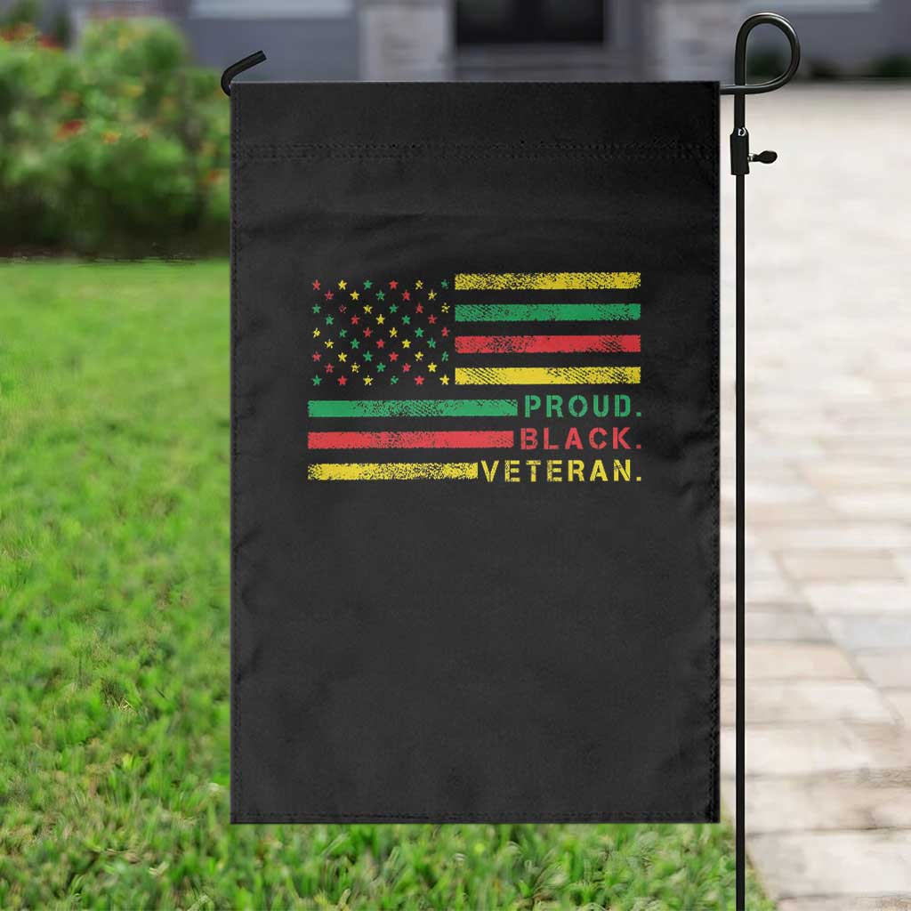 Proud Black Veteran Garden Flag Veterans Day Proud Military American Flag TS11 Print Your Wear