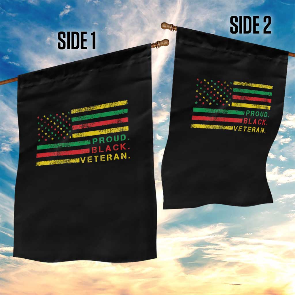 Proud Black Veteran Garden Flag Veterans Day Proud Military American Flag TS11 Print Your Wear