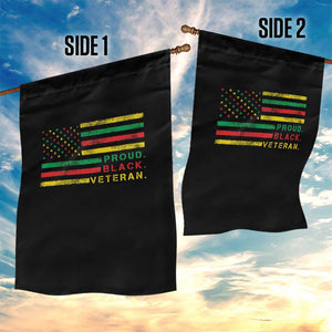 Proud Black Veteran Garden Flag Veterans Day Proud Military American Flag TS11 Print Your Wear