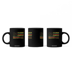 Proud Black Veteran Coffee Mug Veterans Day Proud Military American Flag TS11 Print Your Wear