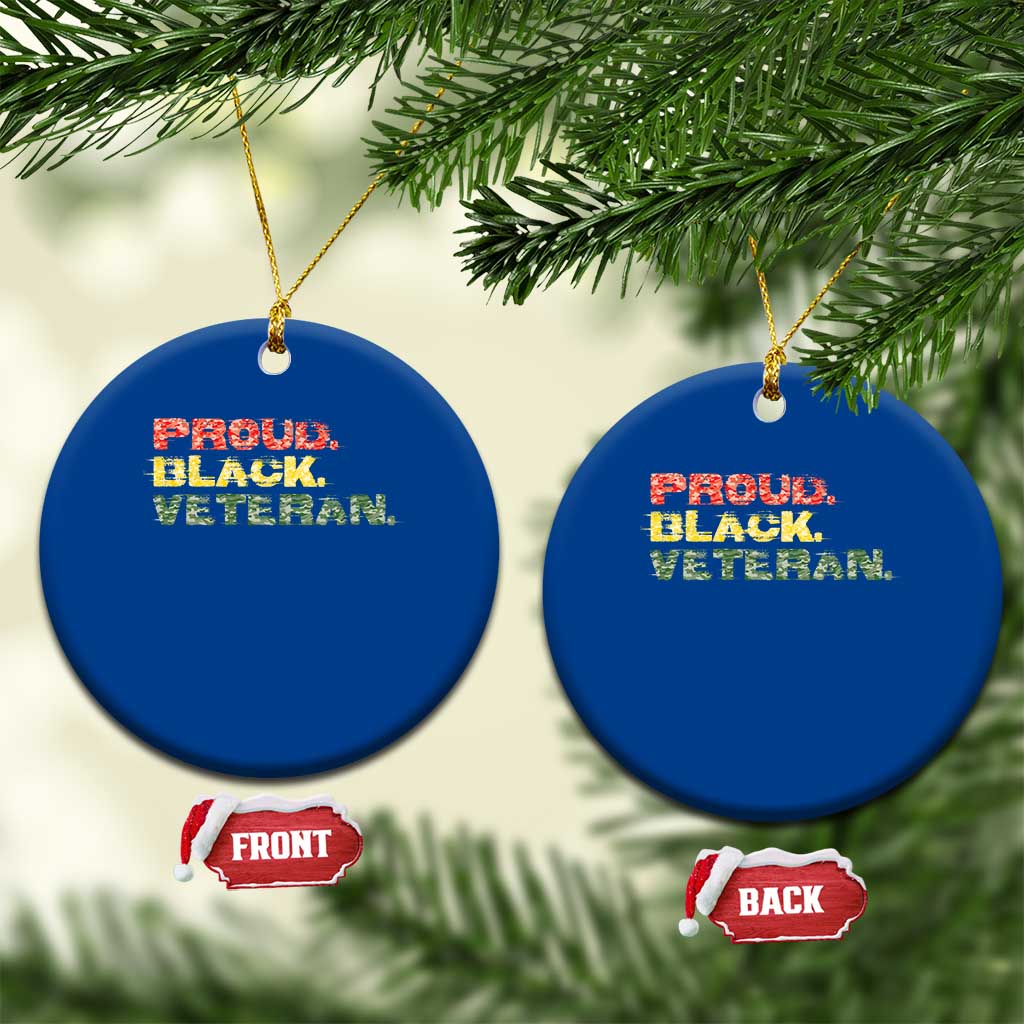 Proud Black Veteran Ceramic Ornament Veterans Day Proud Military Camouflage TS11 1pc Blue Print Your Wear