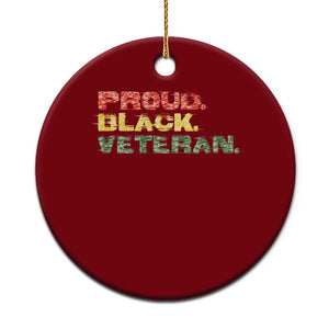 Proud Black Veteran Ceramic Ornament Veterans Day Proud Military Camouflage TS11 1pc Red Print Your Wear