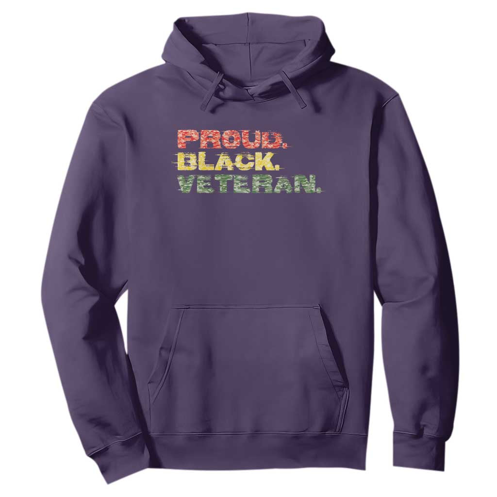 Proud Black Veteran Hoodie Veterans Day Proud Military Camouflage TS11 Purple Print Your Wear