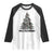 Christmas In Hawaii Raglan Shirt Mele Kalikimaka Christmas Tree Kakau Tattoo TS11 White Black Print Your Wear