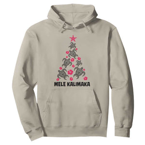 Christmas In Hawaii Hoodie Mele Kalikimaka Kakau Tattoo Turtle Christmas Tree TS11 Sand Print Your Wear