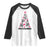 Christmas In Hawaii Raglan Shirt Mele Kalikimaka Kakau Tattoo Turtle Christmas Tree TS11 White Black Print Your Wear