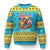 Xmas In Hawaii Ugly Christmas Sweater Mele Kalikimaka From The Land Where Palm Trees Sway Surfing Santa TS11 Hawaii Print Your Wear