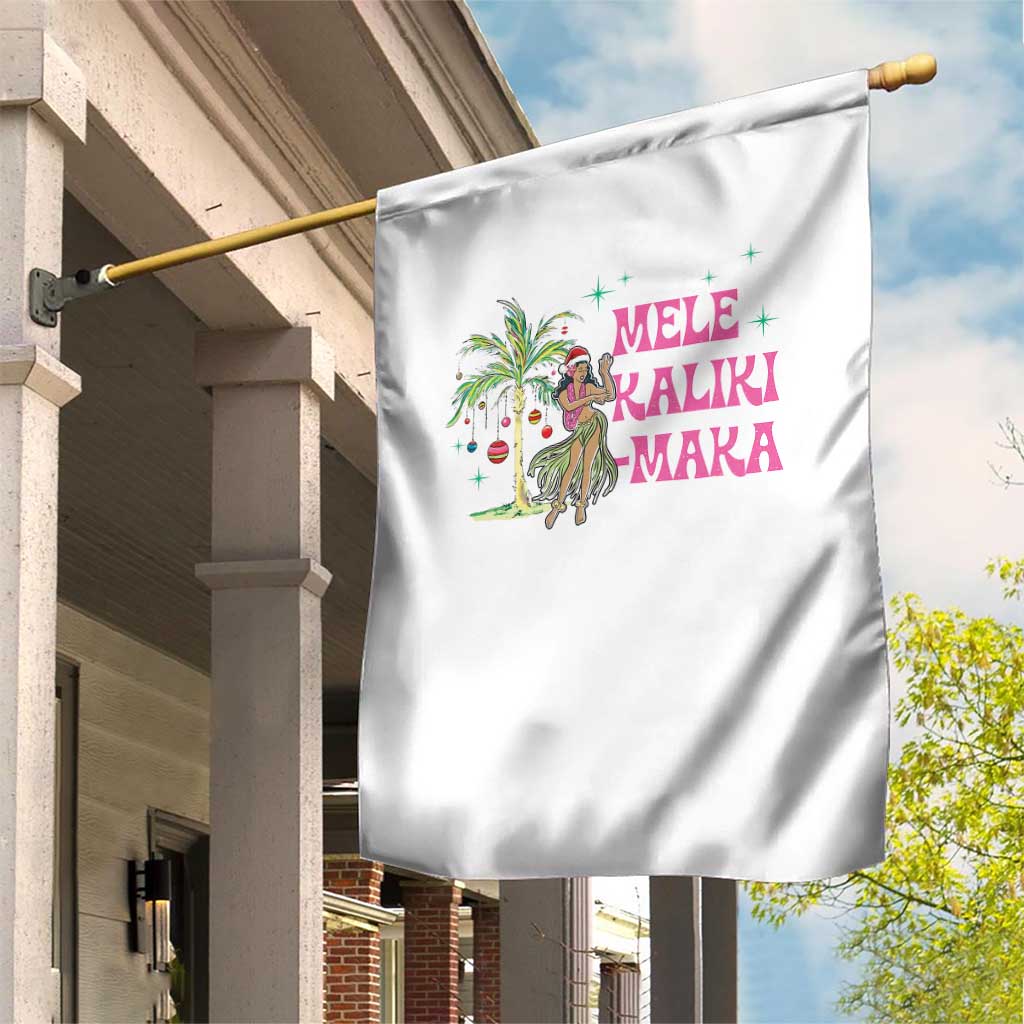 Christmas In Hawaii Garden Flag Mele Kalikimaka Hula Girls Palm Tree TS11 Print Your Wear