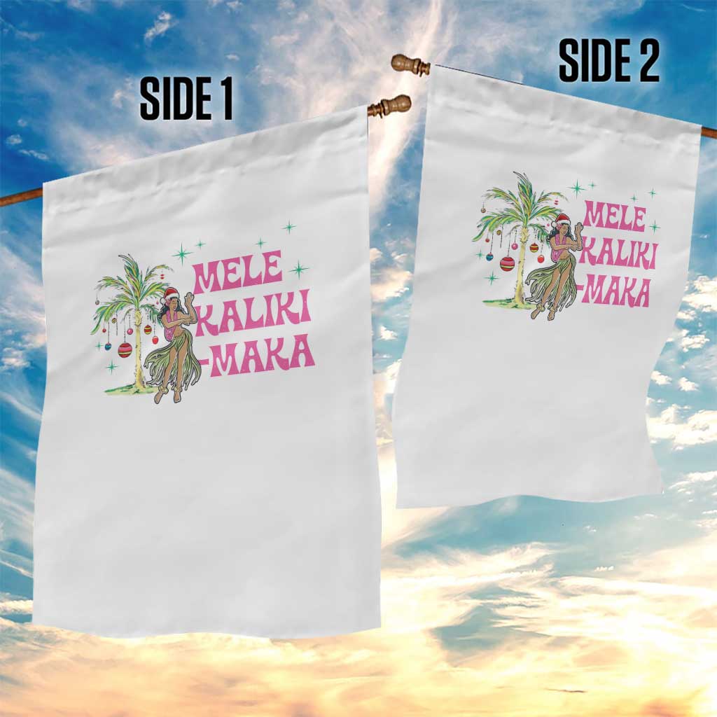 Christmas In Hawaii Garden Flag Mele Kalikimaka Hula Girls Palm Tree TS11 Print Your Wear