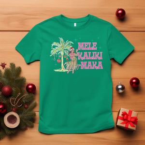 Christmas In Hawaii T Shirt Mele Kalikimaka Hula Girls Palm Tree TS11 Irish Green Print Your Wear