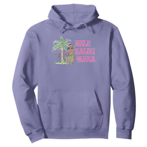 Christmas In Hawaii Hoodie Mele Kalikimaka Hula Girls Palm Tree TS11 Violet Print Your Wear