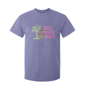 Christmas In Hawaii T Shirt For Kid Mele Kalikimaka Hula Girls Palm Tree TS11 Violet Print Your Wear