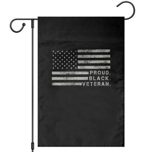 Proud Black Veteran Garden Flag Veterans Day Proud Vintage American Flag Military TS11 Black Print Your Wear