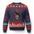 Radicalized By Basic Decency Ugly Christmas Sweater Vintage Gothic Victorian Crow Skull TS11 Navy Red Print Your Wear
