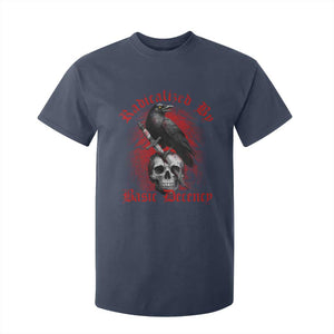 Radicalized By Basic Decency T Shirt For Kid Vintage Gothic Victorian Crow Skull - Print Your Wear